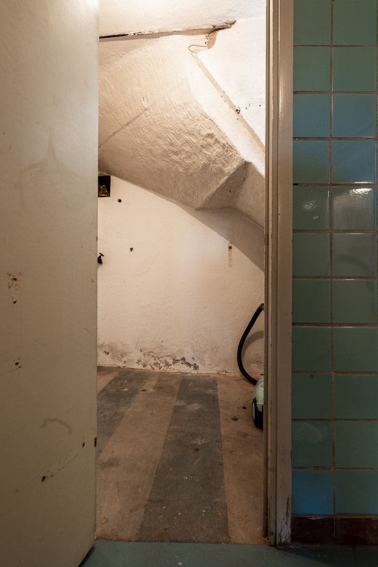 Pågående renovering av källare i Sollentuna, Stockholm