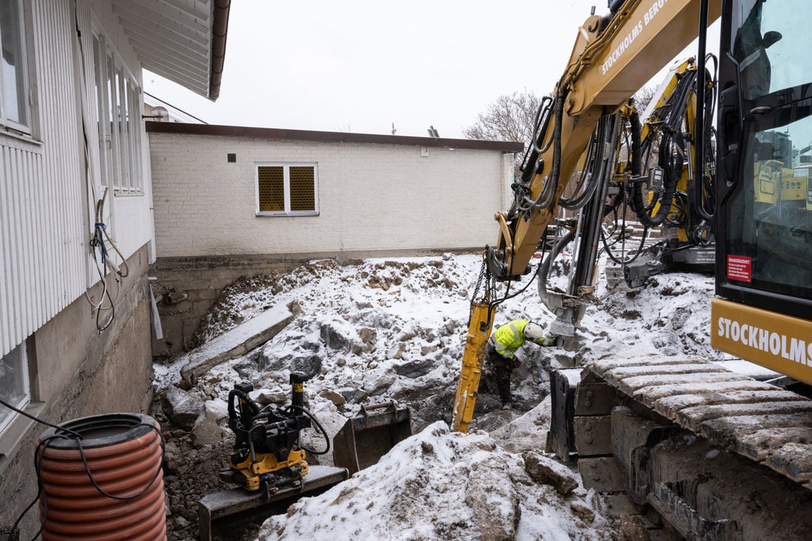 Tillbyggnad av kök med öppet upp till nok och ljusinsläpp